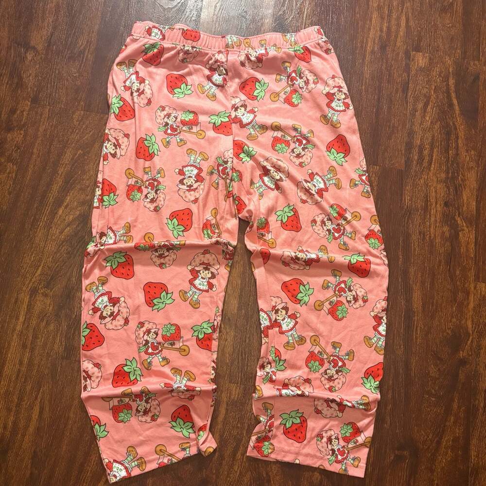 Strawberry Shortcake Pajama Pants Pink All Over Print